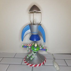 Disney Store Buzz Lightyear Rocket Lamp Working! VINTAGE EXTREMELY RARE!!